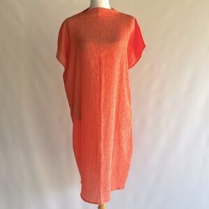 COS Midi Length Oversized Crinkle Dress - sz S